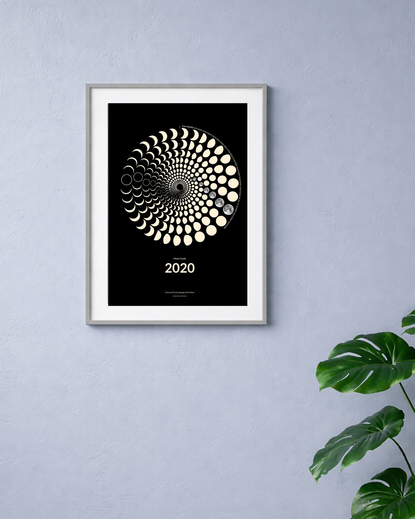 Moon Code Poster on wall Space Exploration Era wall decoration