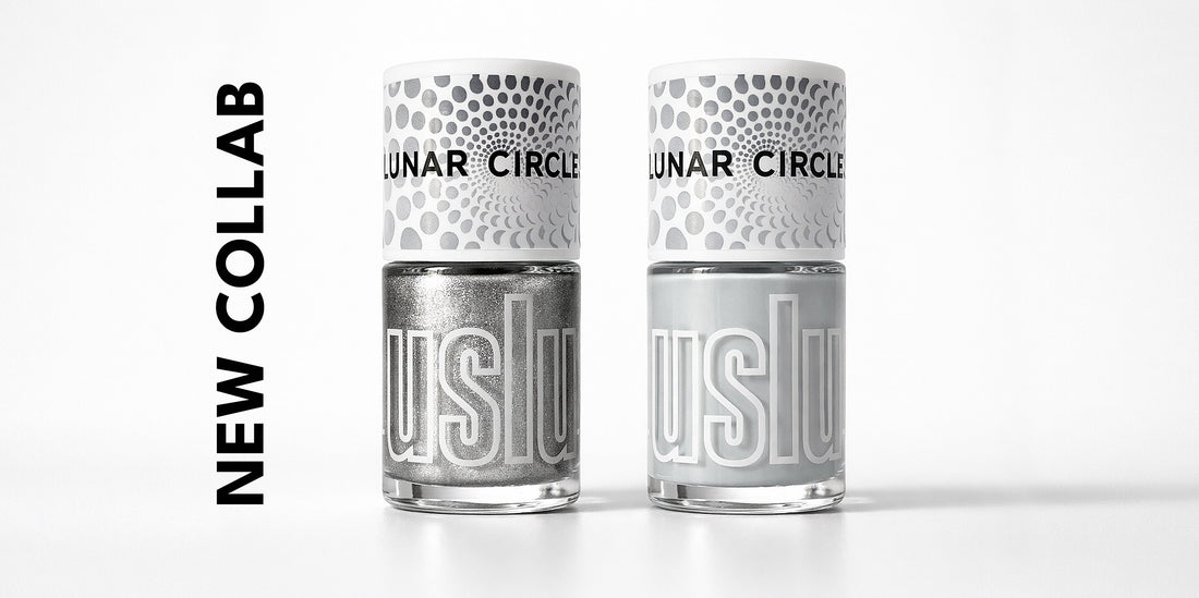 Uslu Airlines x Lunar Circles limitierte Nagellack Edition – Metallic Silver und Moon GreyNailpolish