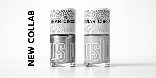Uslu Airlines x Lunar Circles limitierte Nagellack Edition – Metallic Silver und Moon GreyNailpolish