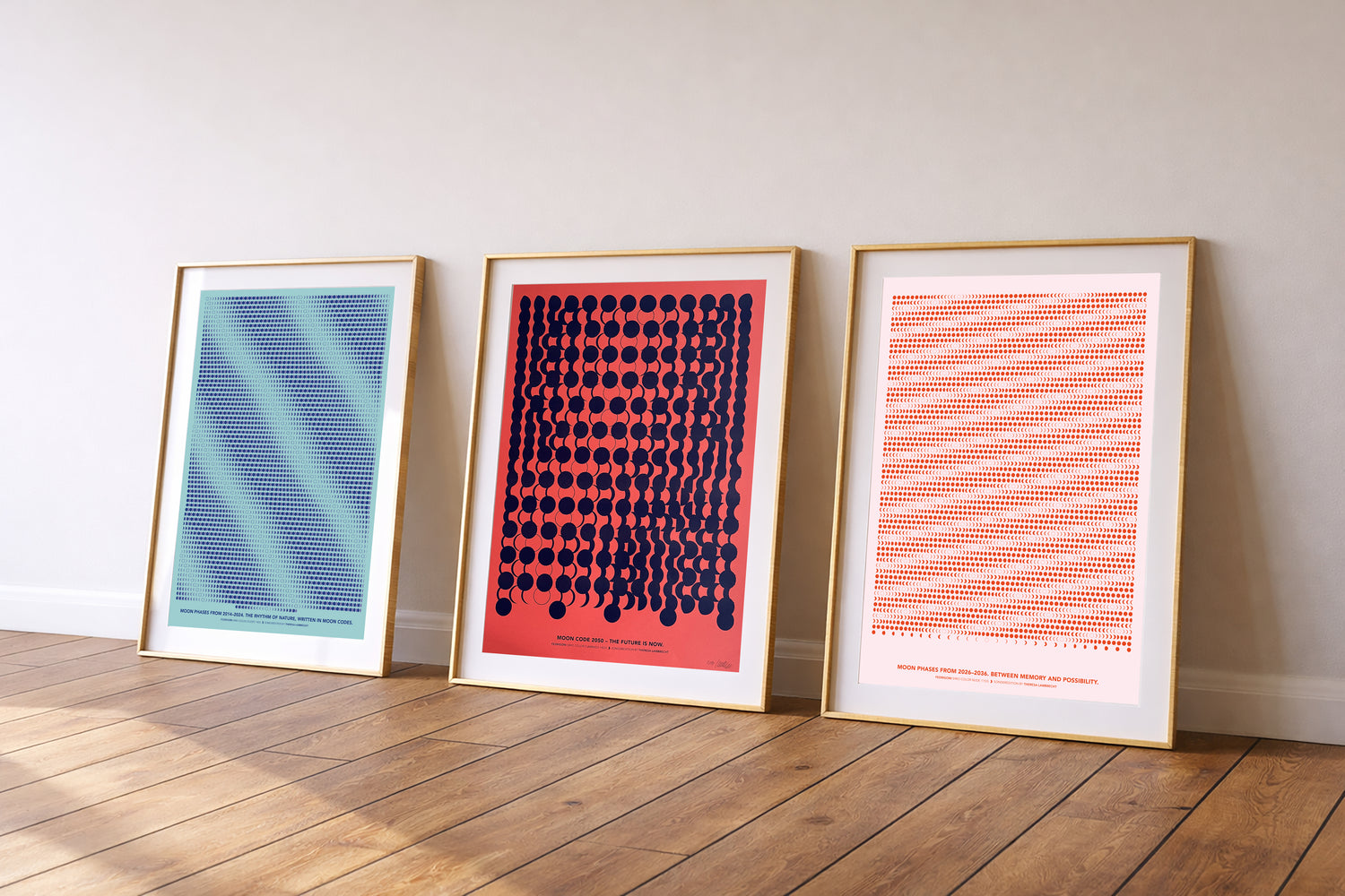 Moon Codes 2026-2036 The Future Is Now – Limitierte A2 Edition mit Mondphasen der nächsten Dekade, RISO-Druck auf Fedrigoni Special Paper