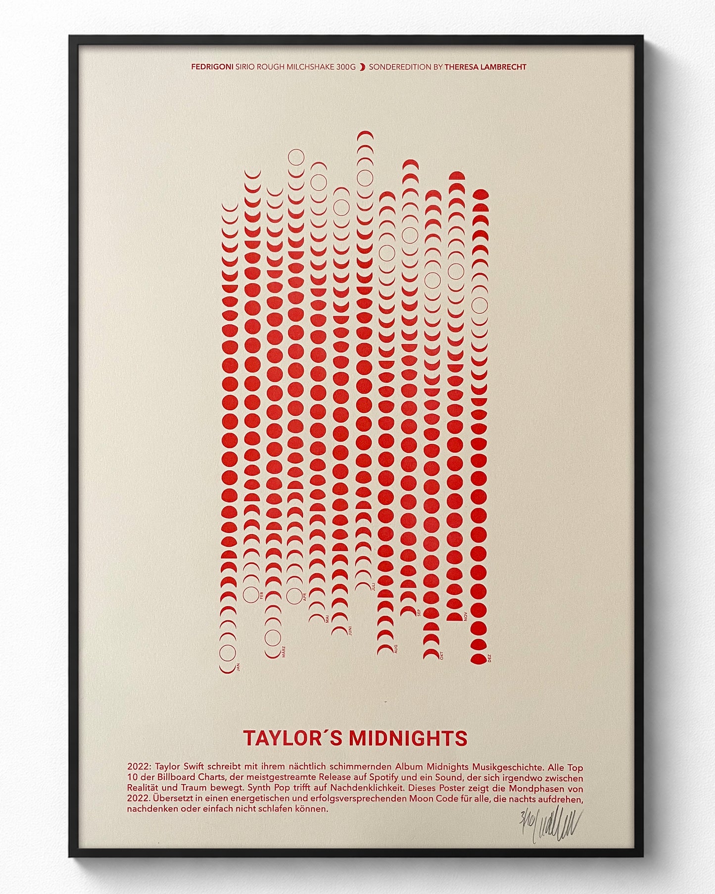 Taylor Swift Moon Codes 2022 - Limitierte Art Print