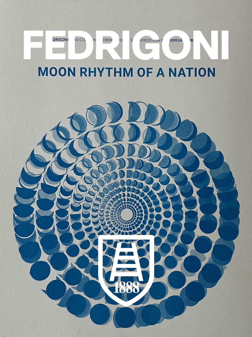 Mondphasen Poster der Fußball WM Jahre 1954 1974 1990 2014. Moon Rhythm of a Nation von Theresa Lambrecht. Limitierte Kunst auf Künstlerpapier.