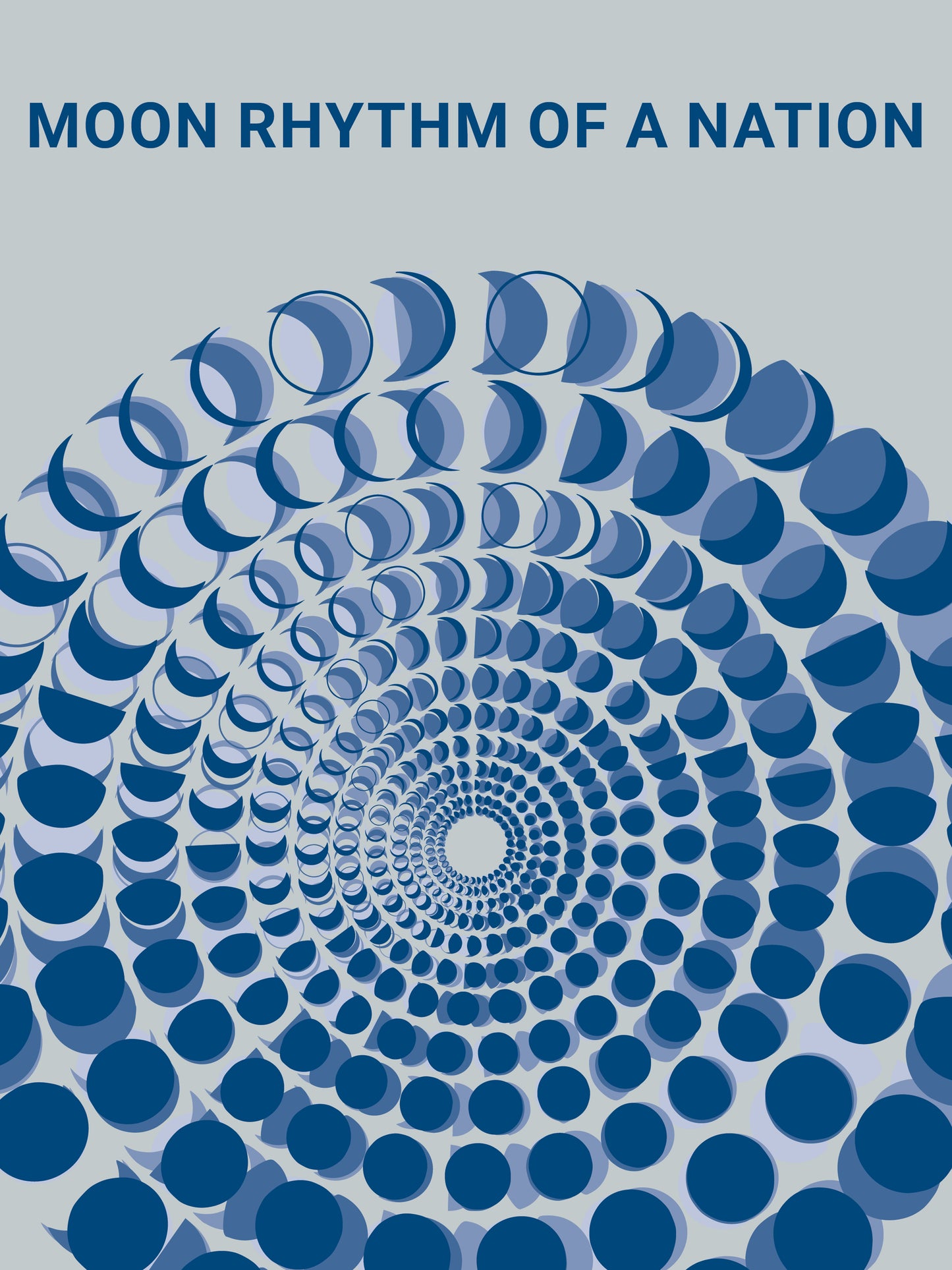 Mondphasen Poster der Fußball WM Jahre 1954 1974 1990 2014. Moon Rhythm of a Nation von Theresa Lambrecht. Limitierte Kunst auf Künstlerpapier.