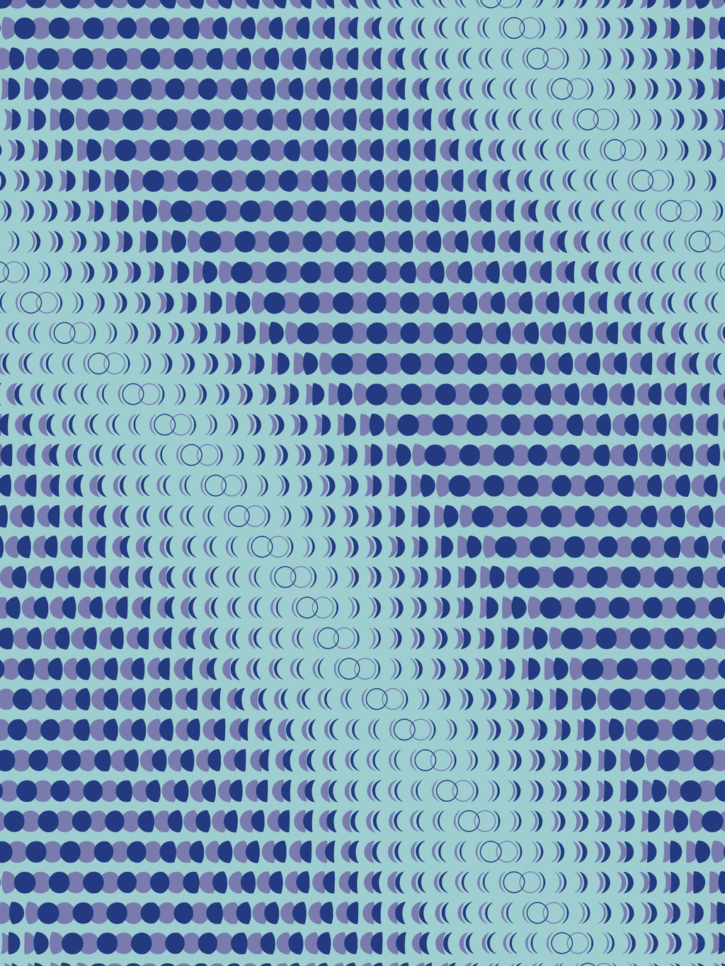 A2 Kunstdruck Mondphasen 2014 bis 2024, Moon Code Poster auf Fedrigoni Papier, Limitierte Edition von Theresa Lambrecht für Astrofans und Kunstliebhaber