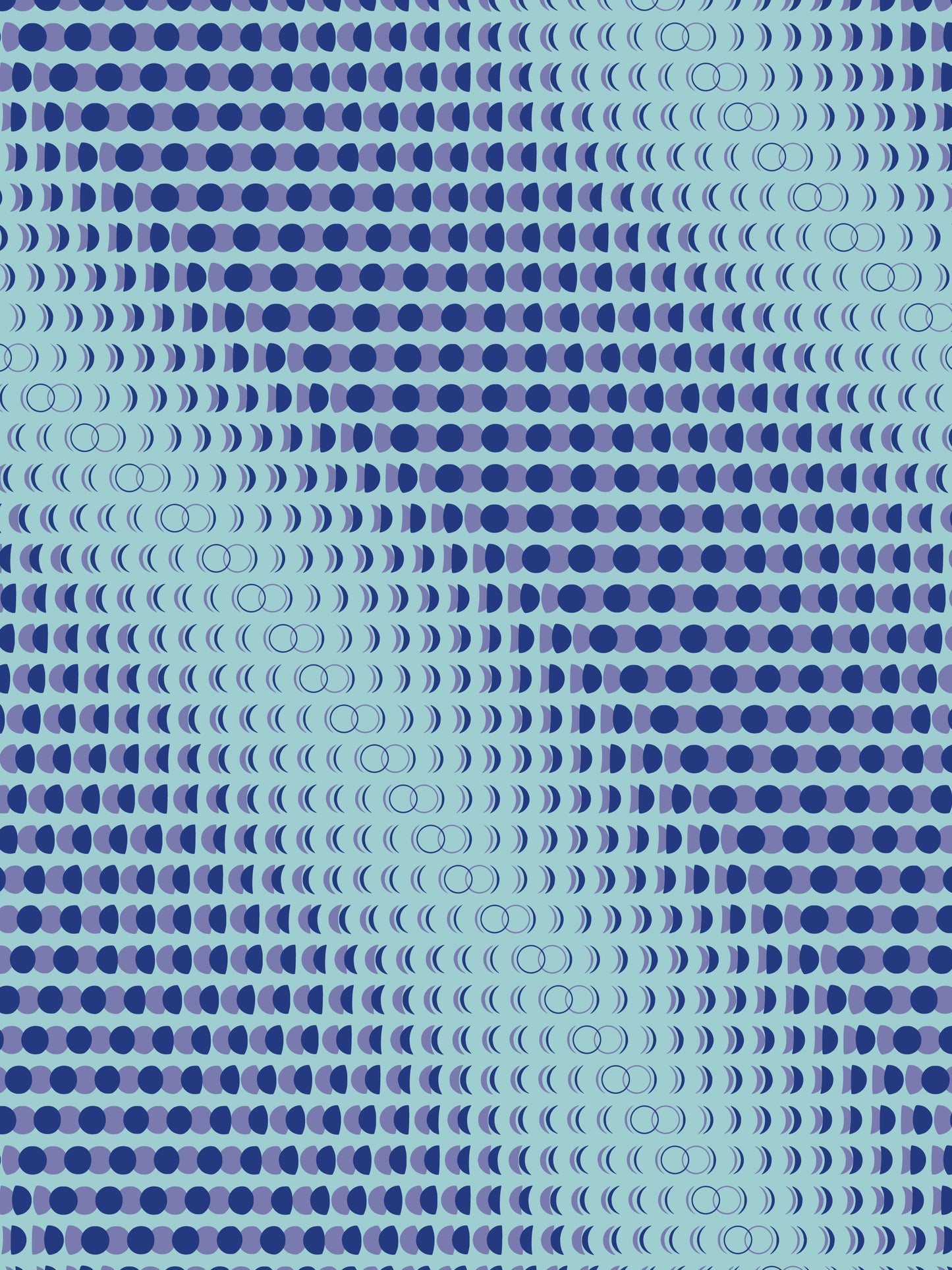 A2 Kunstdruck Mondphasen 2014 bis 2024, Moon Code Poster auf Fedrigoni Papier, Limitierte Edition von Theresa Lambrecht für Astrofans und Kunstliebhaber