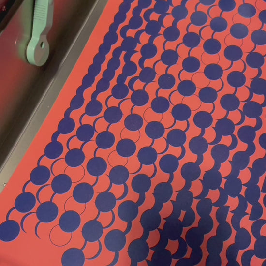 Moon Code Poster 2050 futuristischer Kunstdruck mit den Mondphasen des Jahres 2050. A2 Format, limitierte Edition auf Fedrigoni Künstlerpapier, Theresa Lambrecht